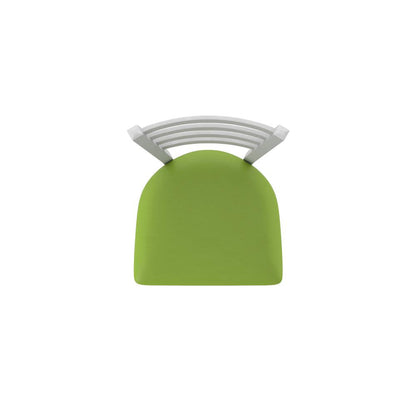410 Jackie 36" Swivel Bar Stool with Anodized Nickel Finish and Canter Kiwi Green Seat