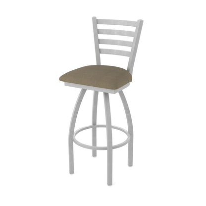 410 Jackie 36" Swivel Bar Stool with Anodized Nickel Finish and Graph Cork Seat