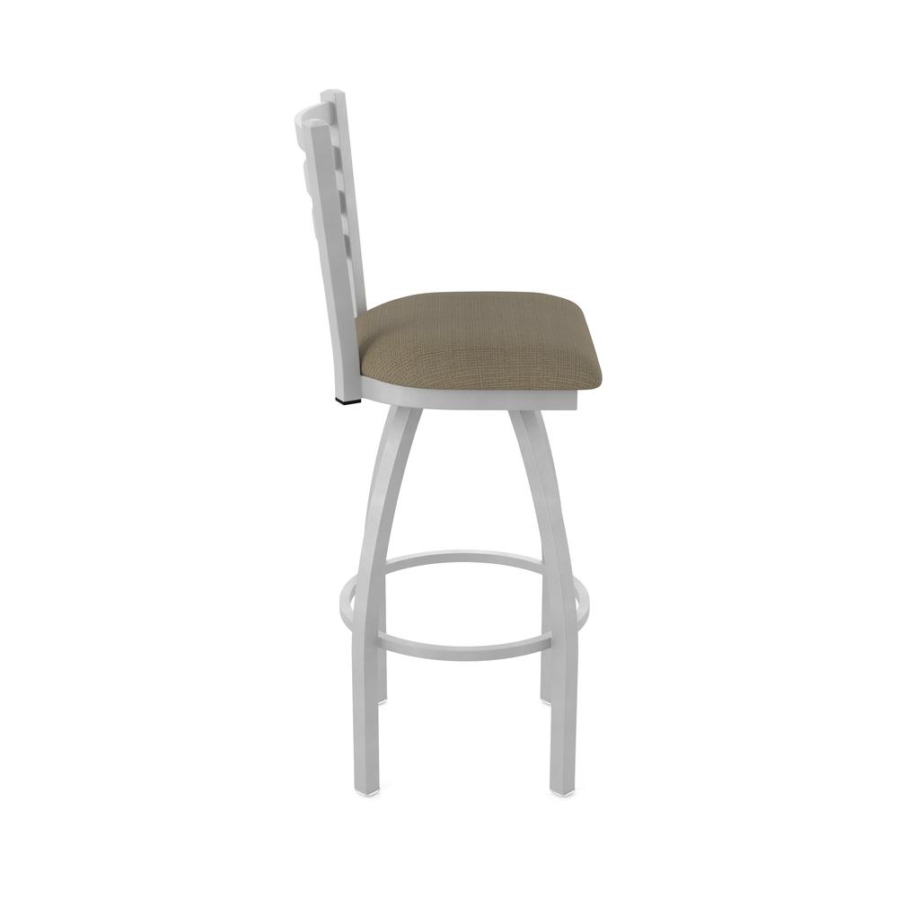 410 Jackie 36" Swivel Bar Stool with Anodized Nickel Finish and Graph Cork Seat