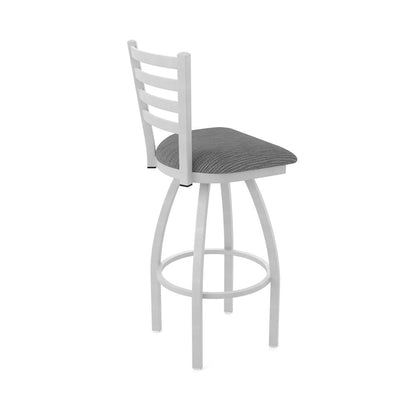 410 Jackie 36" Swivel Bar Stool with Anodized Nickel Finish and Graph Coal Seat