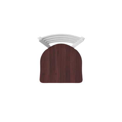 410 Jackie 36" Swivel Bar Stool with Anodized Nickel Finish and Dark Cherry Maple Seat