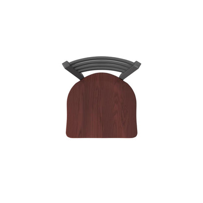 410 Jackie 36" Swivel Bar Stool with Pewter Finish and Dark Cherry Oak Seat