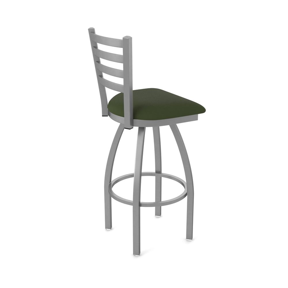 410 Jackie Stainless Steel 30" Swivel Bar Stool with Canter Pine Seat
