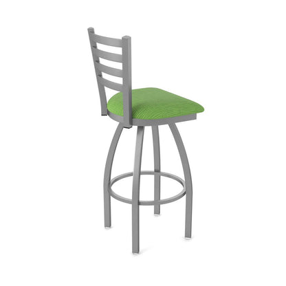 410 Jackie Stainless Steel 30" Swivel Bar Stool with Graph Parrot Seat