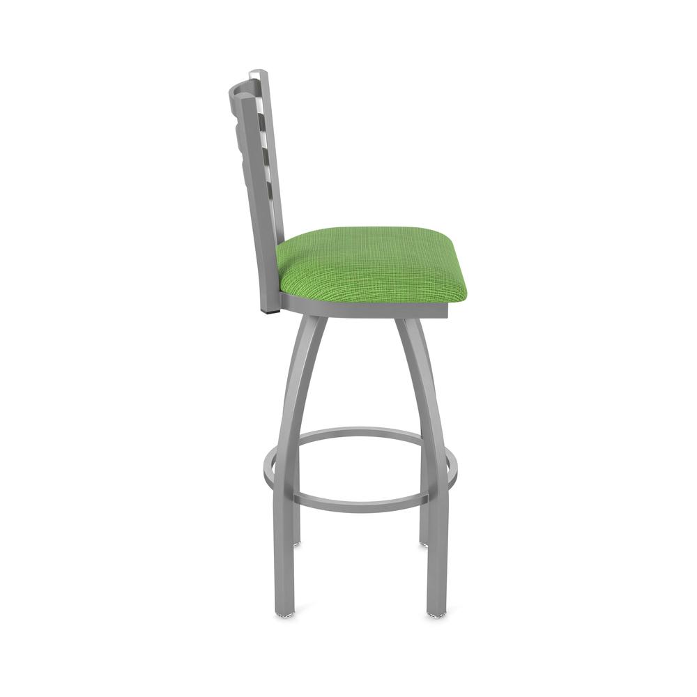 410 Jackie Stainless Steel 30" Swivel Bar Stool with Graph Parrot Seat