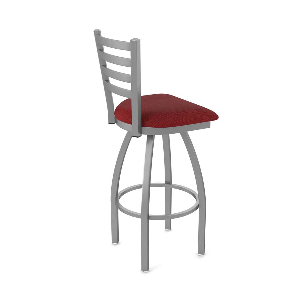 410 Jackie Stainless Steel 30" Swivel Bar Stool with Graph Ruby Seat