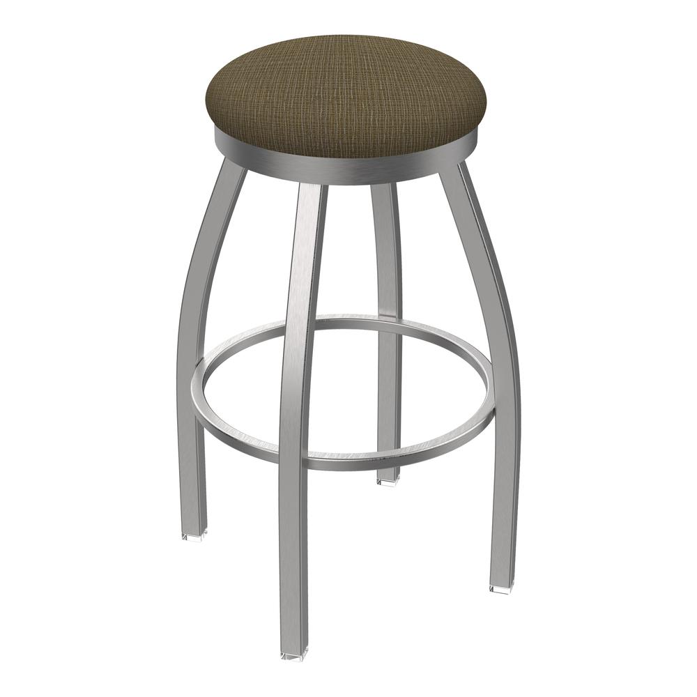 802 Misha Stainless Steel 30" Swivel Bar Stool with Graph Cork Seat