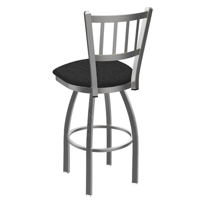 810 Contessa Stainless Steel 30" Swivel Bar Stool with Graph Coal Seat