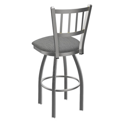 810 Contessa Stainless Steel 30" Swivel Bar Stool with Graph Alpine Seat