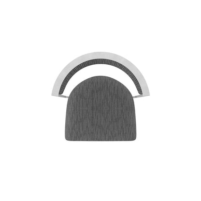 Swivel Bar Stool with Anodized Nickel Finish and Graph Coal Seat and Back