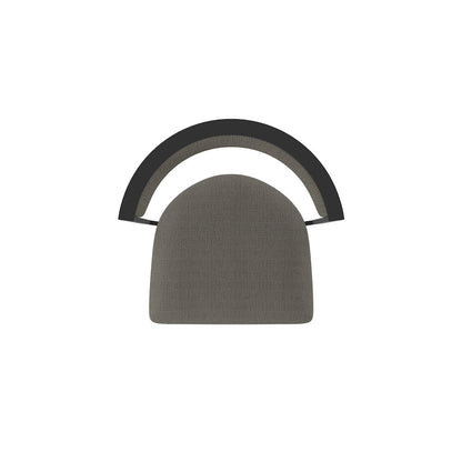 Swivel Bar Stool with Black Wrinkle Finish and Graph Chalice Seat and Back