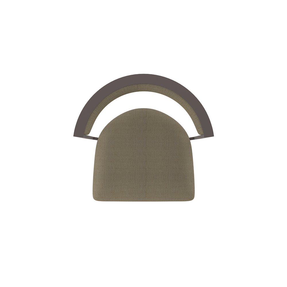 Swivel Bar Stool with Bronze Finish and Graph Cork Seat and Back