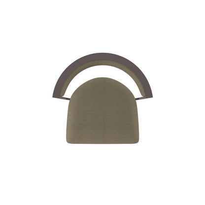 Swivel Bar Stool with Bronze Finish and Graph Cork Seat and Back