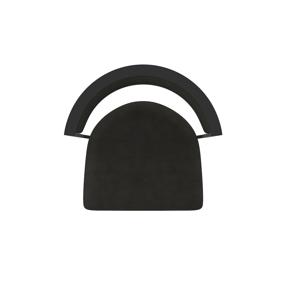 Swivel Bar Stool with Black Wrinkle Finish and Canter Espresso Seat and Back