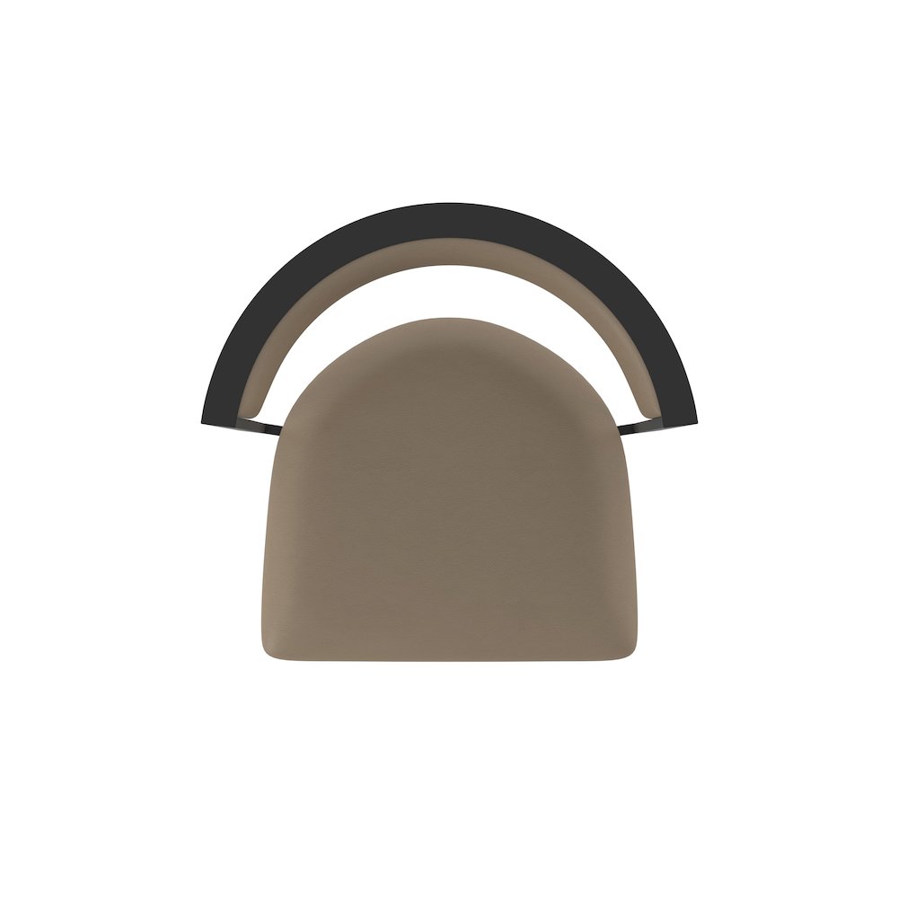 Swivel Bar Stool with Black Wrinkle Finish and Canter Earth Seat and Back