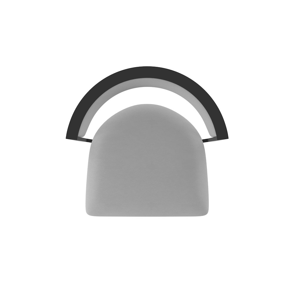 Swivel Bar Stool with Black Wrinkle Finish and Canter Folkstone Grey Seat