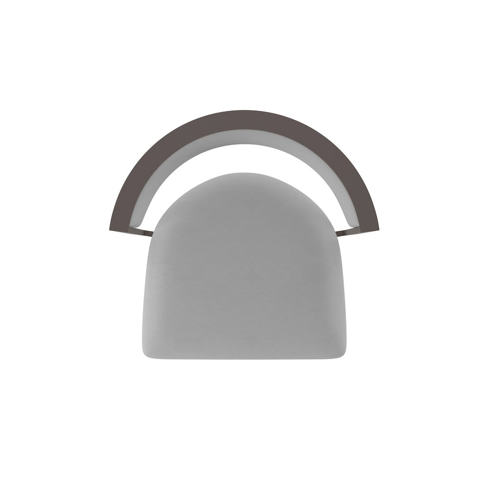 Swivel Bar Stool with Bronze Finish and Canter Folkstone Grey Seat and Back