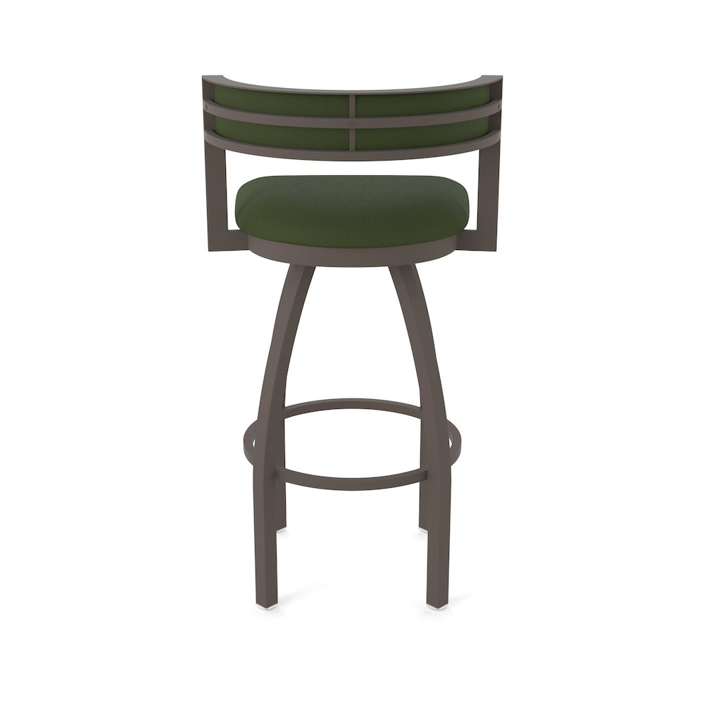 Swivel Bar Stool with Bronze Finish and Canter Pine Seat and Back