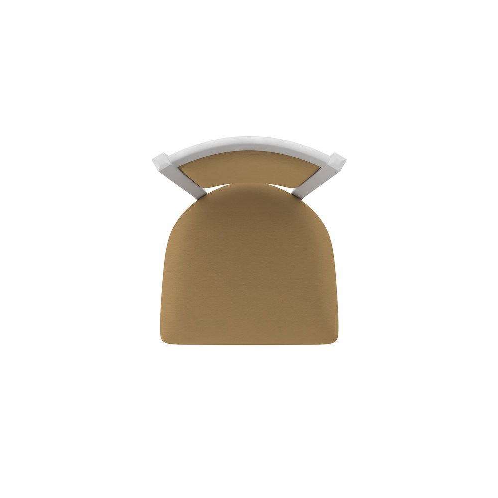 Swivel Bar Stool with Anodized Nickel Finish and Canter Saddle Seat and Back
