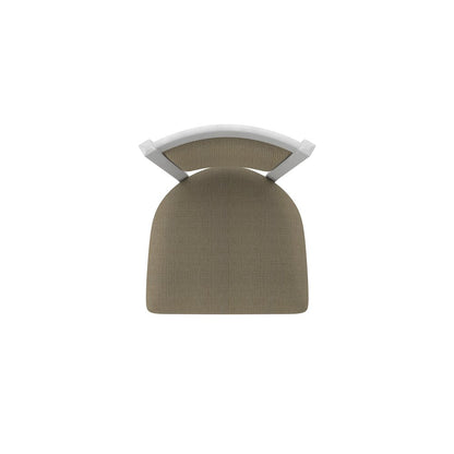 Swivel Bar Stool with Anodized Nickel Finish and Graph Cork Seat and Back