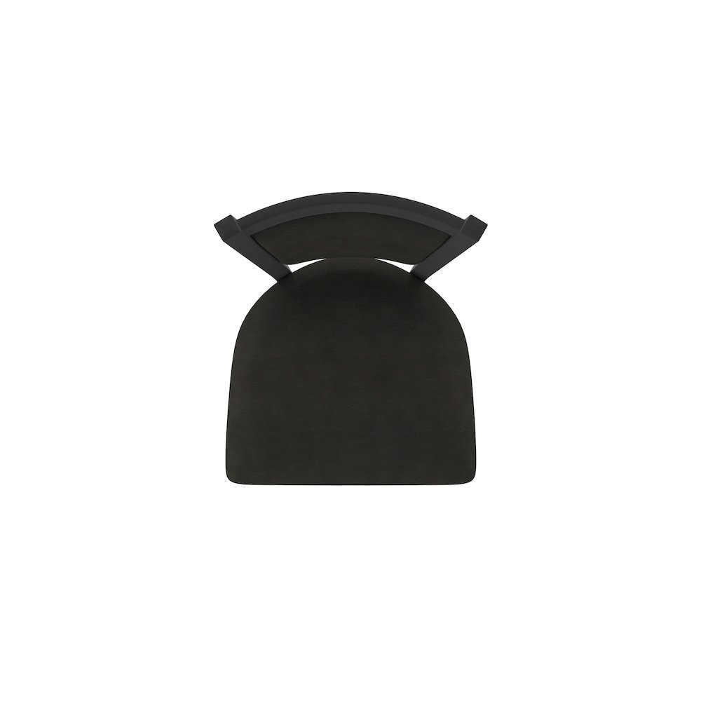 Swivel Bar Stool with Black Wrinkle Finish and Canter Espresso Seat and Back