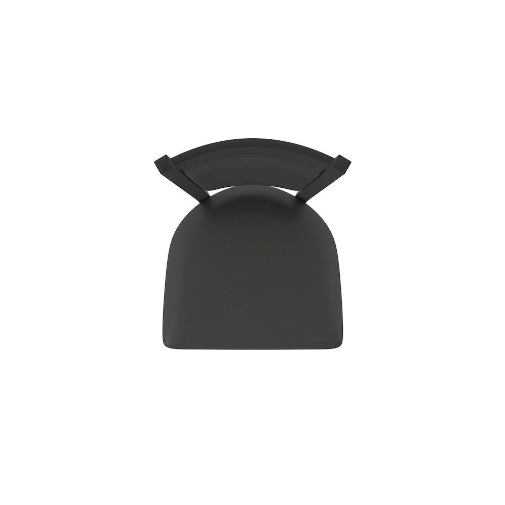 Swivel Bar Stool with Black Wrinkle Finish and Canter Iron Seat and Back
