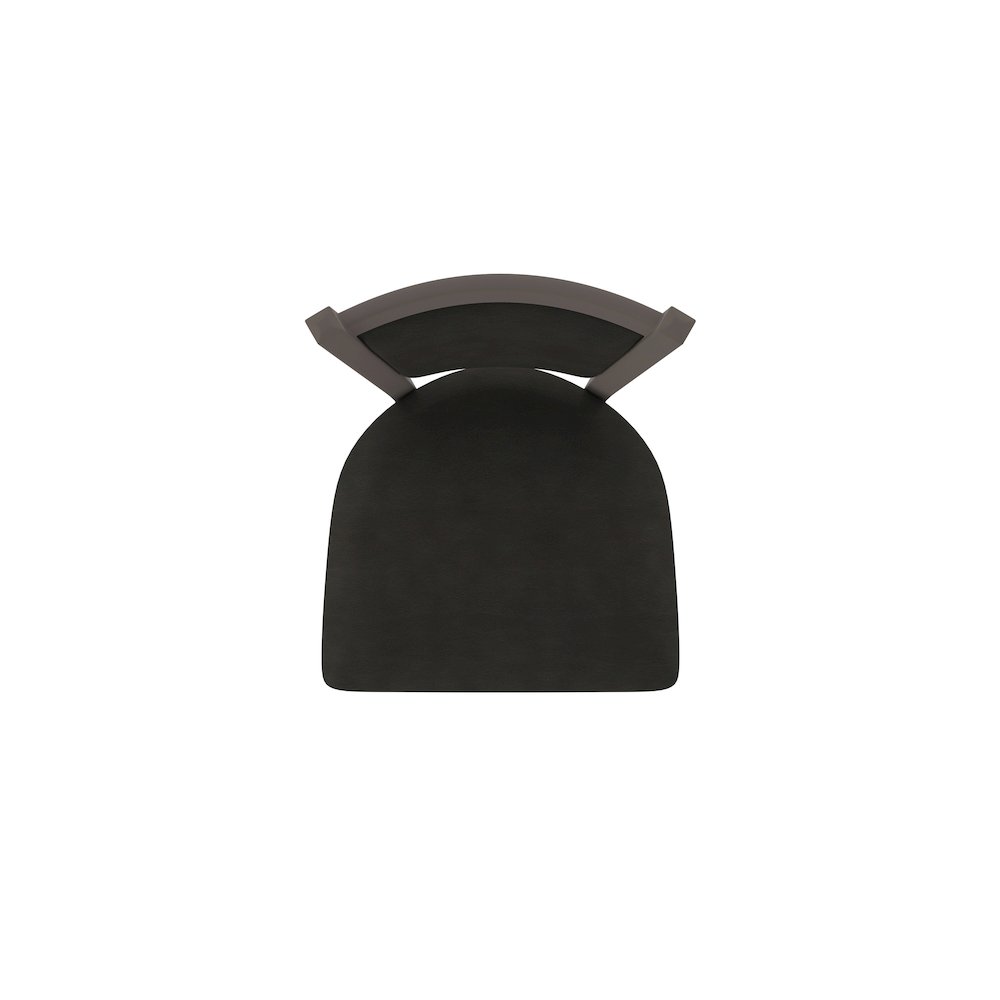 Swivel Bar Stool with Bronze Finish and Canter Espresso Seat and Back