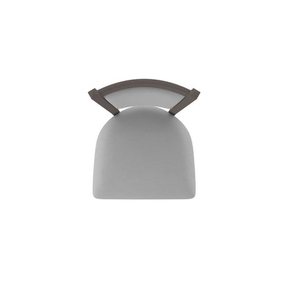 Swivel Bar Stool with Bronze Finish and Canter Folkstone Grey Seat and Back