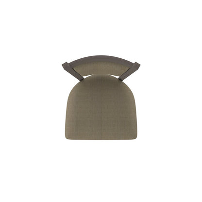 Swivel Bar Stool with Bronze Finish and Graph Cork Seat and Back