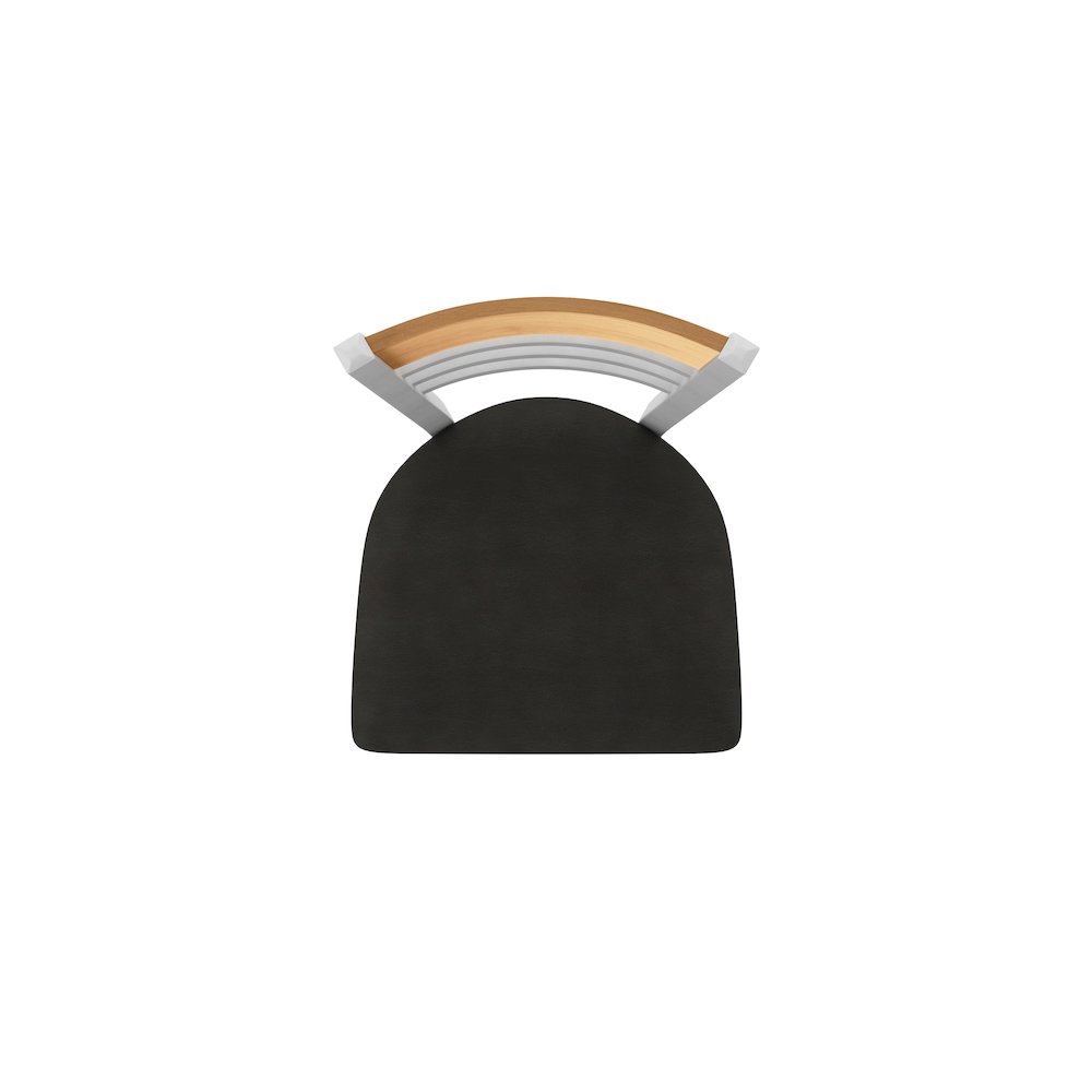 30" Swivel Bar Stool, Anodized Nickel Finish, Medium Back, Canter Espresso Seat