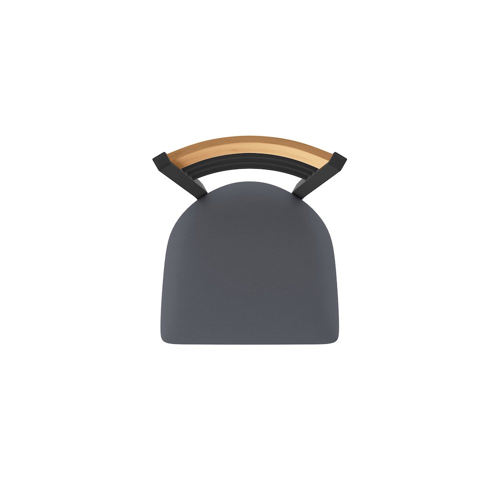 30" Swivel Bar Stool, Black Wrinkle Finish, Medium Back, Canter Storm Seat