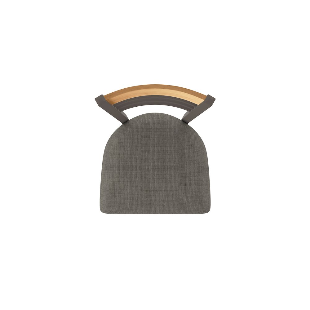 30" Swivel Bar Stool, Bronze Finish, Medium Back, Graph Chalice Seat