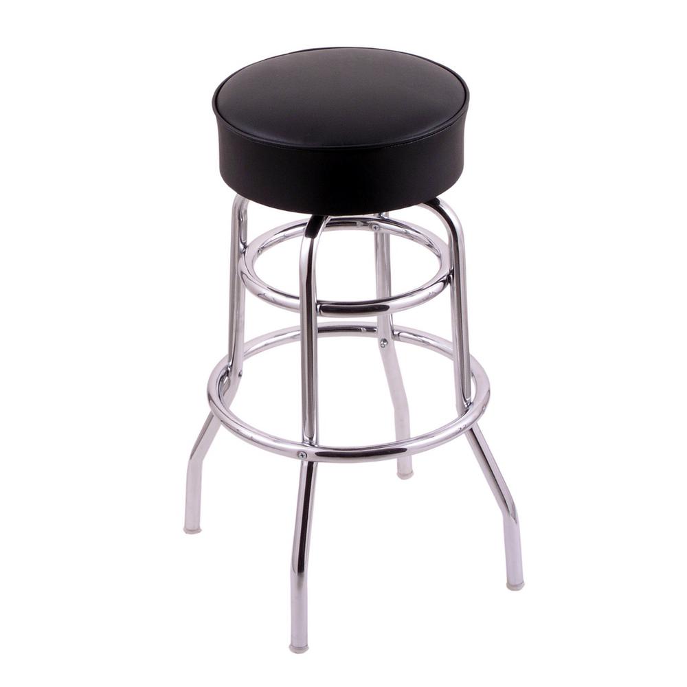 C7C1 Classic Series 30" Bar Stool with Chrome Finish, Black Vinyl Seat, and 360 swivel