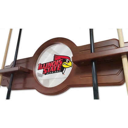 Illinois State Cue Rack in Chardonnay Finish