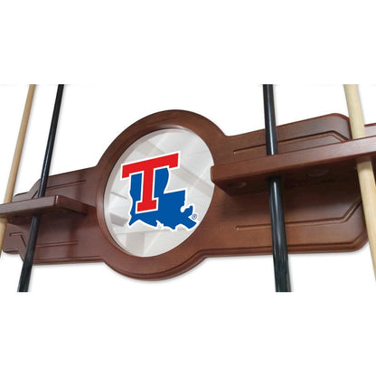 Louisiana Tech Cue Rack in Chardonnay Finish