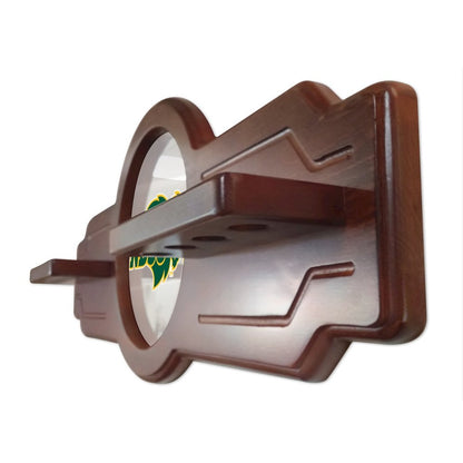 North Dakota State Cue Rack in Chardonnay Finish