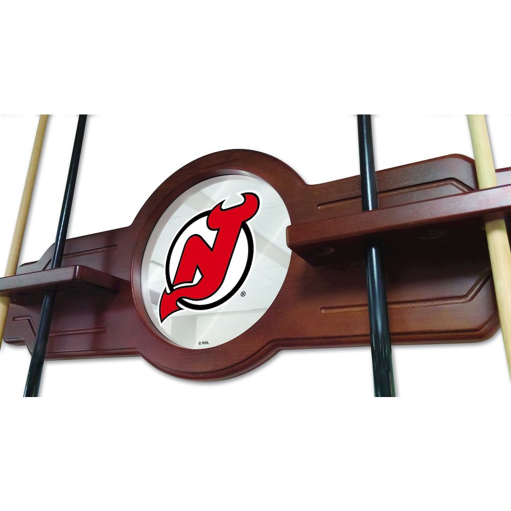 New Jersey Devils Cue Rack in Chardonnay Finish