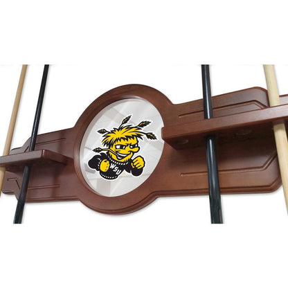Wichita State Cue Rack in Chardonnay Finish