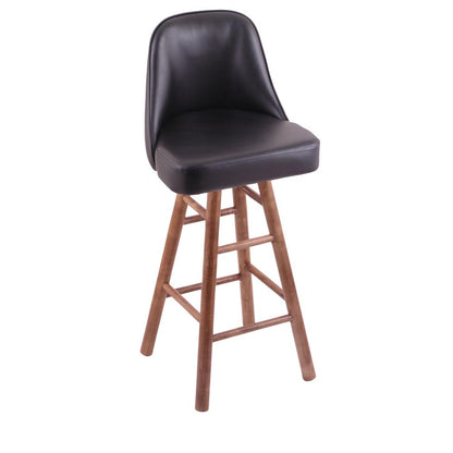 Grizzly 30" Swivel Bar Stool with Smooth Maple Legs, Medium Finish