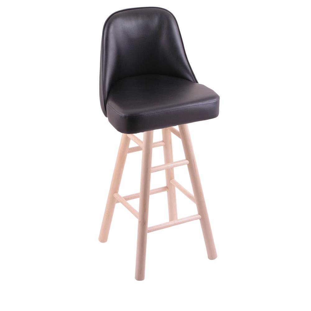Grizzly 30" Swivel Bar Stool with Smooth Maple Legs, Natural Finish