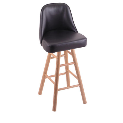 Grizzly 30" Swivel Bar Stool with Smooth Oak Legs, Natural Finish