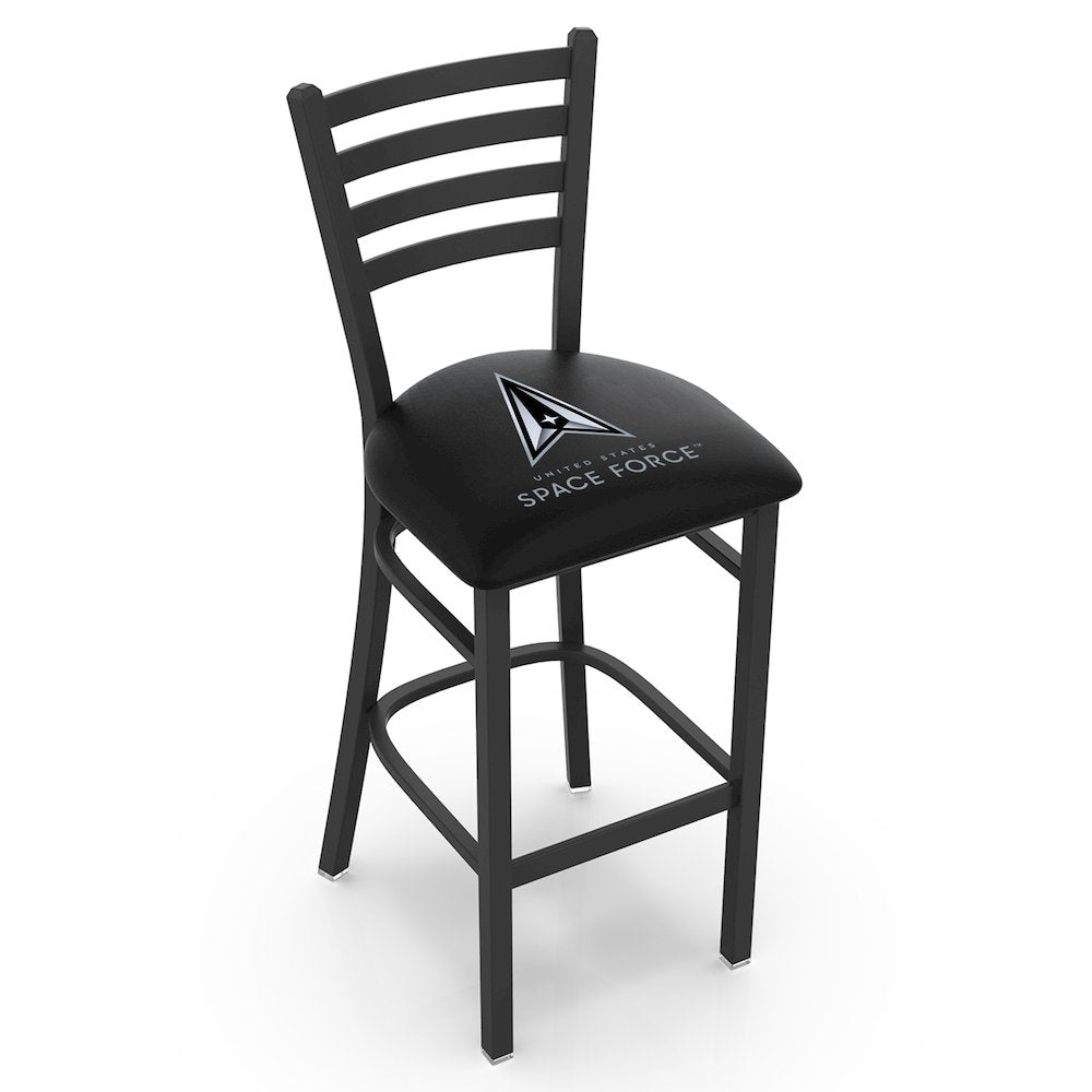 U.S. Space Force 30" Stationary Bar Stool with Black Wrinkle Finish