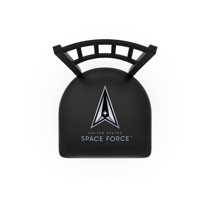 U.S. Space Force 30" Swivel Bar Stool with Black Wrinkle Finish