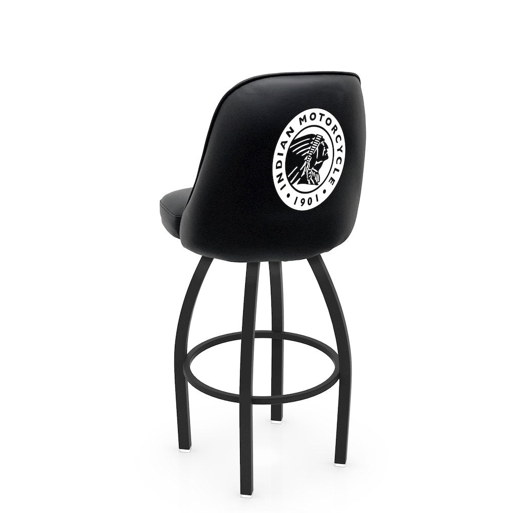 Logo Grizzly Indian Motorcycle Swivel Bar Stool