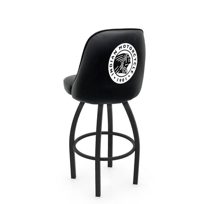Logo Grizzly Indian Motorcycle Swivel Bar Stool