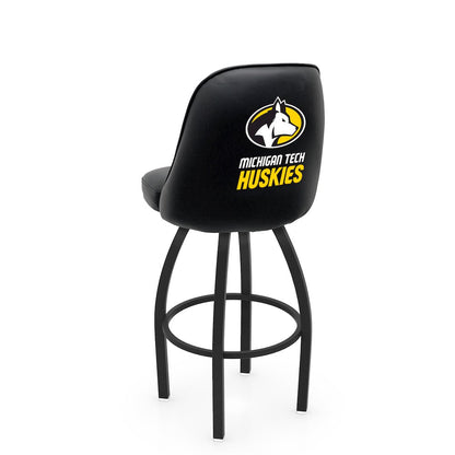 Logo Grizzly Michigan Tech Swivel Bar Stool