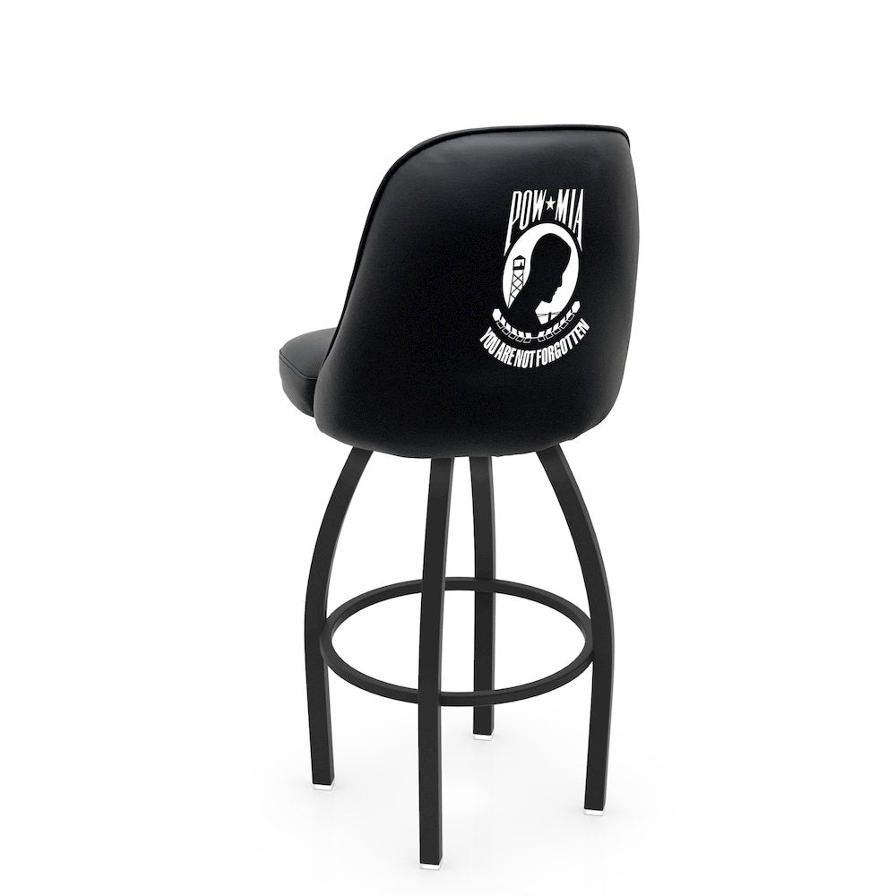 Logo Grizzly POW/MIA Swivel Bar Stool