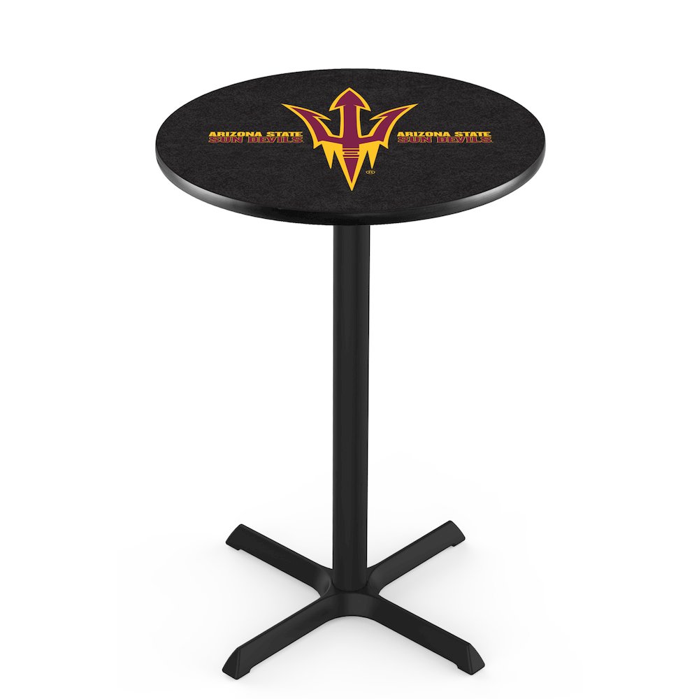 L211 Arizona State University (Pitchfork) 36' Tall - 36' Top Pub Table w/ Black Wrinkle Finish