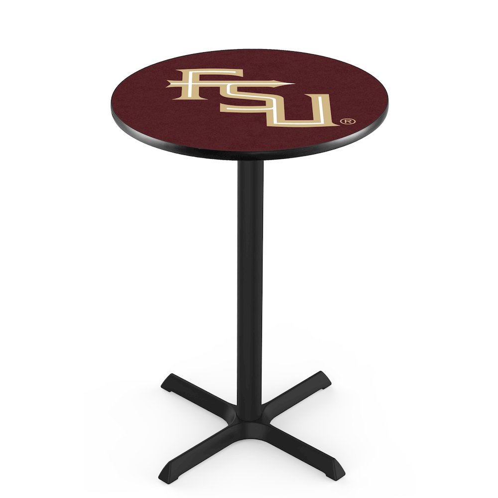 L211 Florida State (Script) 36' Tall - 36' Top Pub Table w/ Black Wrinkle Finish