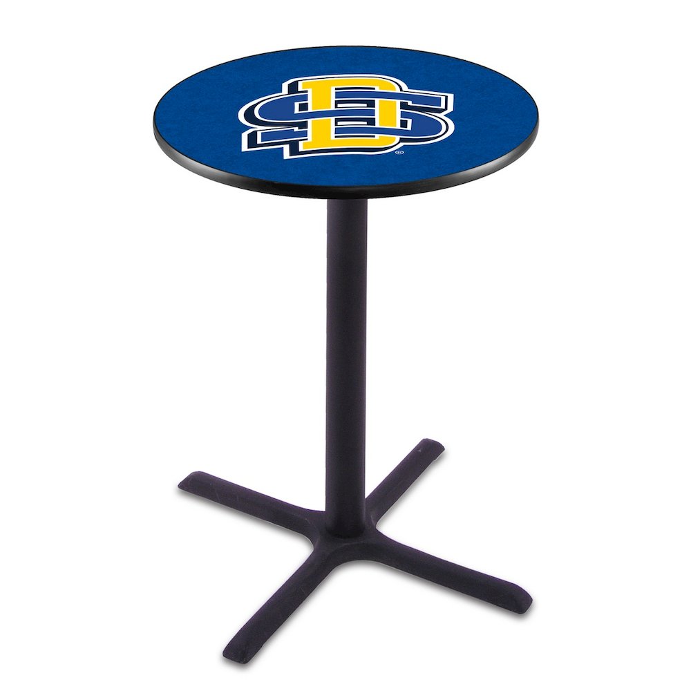 L211 South Dakota State University 36' Tall - 36' Top Pub Table w/ Black Wrinkle Finish